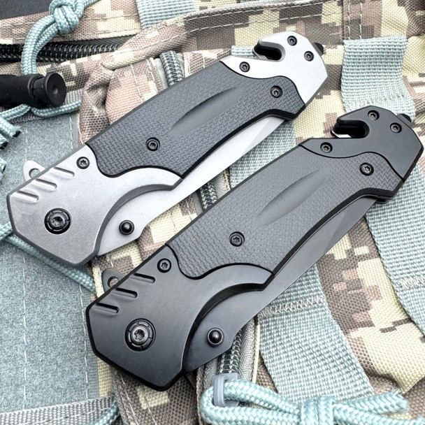 8.75" Heavy Duty Rescue Spring Assisted Pocket Knife