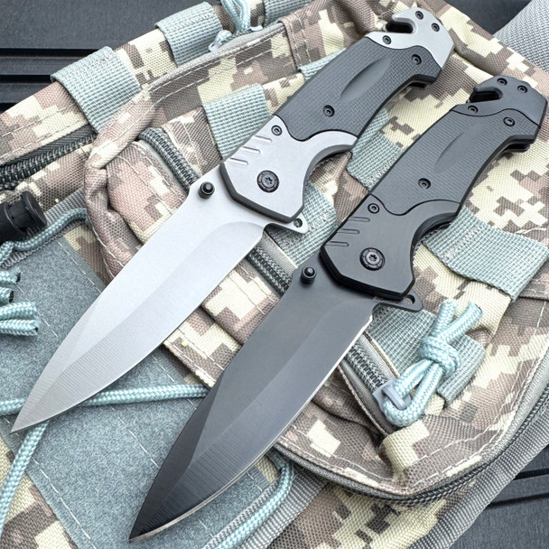 8.75" Heavy Duty Rescue Spring Assisted Pocket Knife