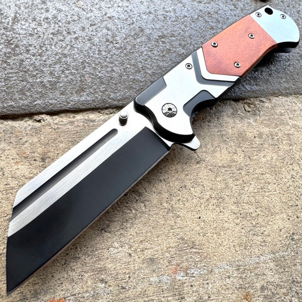 8.5" Cleaver Pocket Knife