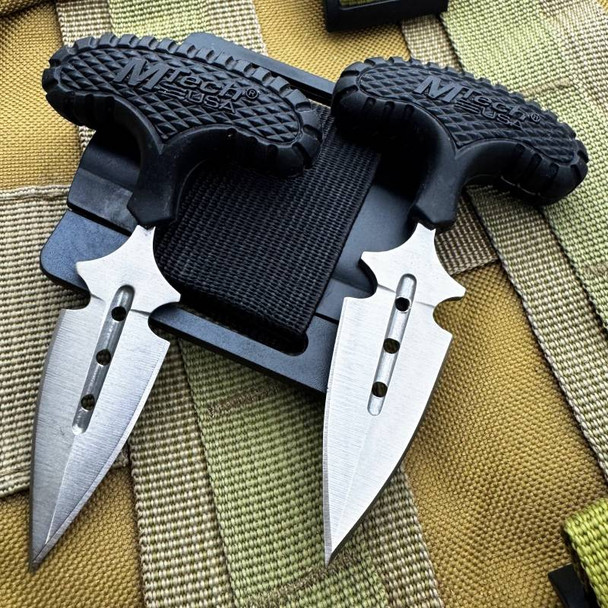 2PC Double Push Dagger Style 
