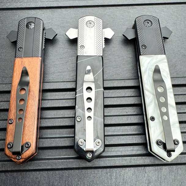 9" Celtic Cross Spring Assisted Pocket Knife