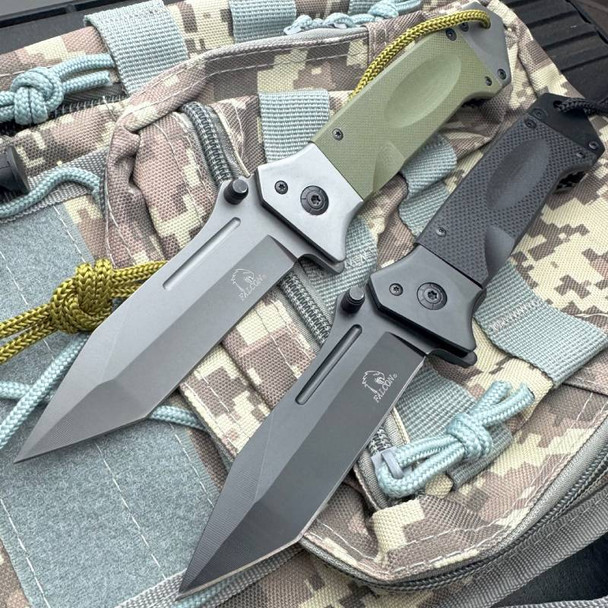 8.75" Outdoor Survival Tanto Blade Pocket Knife