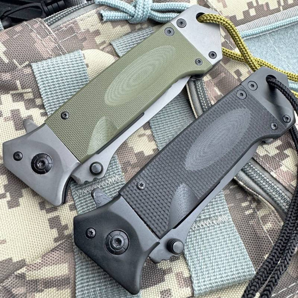 8.75" Outdoor Survival Tanto Blade Pocket Knife