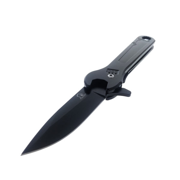 7.5" Black Wrench Folding Pocket Knife Multi Tool