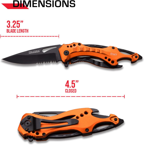 TAC FORCE SPRING ASSISTED TACTICAL FOLDING KNIFE Blade Open Pocket NEW