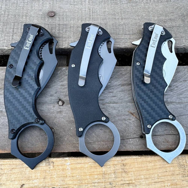 5.5" Tactical Karambit Ball Bearing Pocket Knife