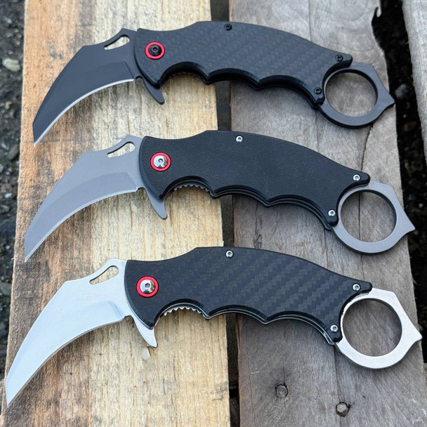 5.5" Tactical Karambit Ball Bearing Pocket Knife