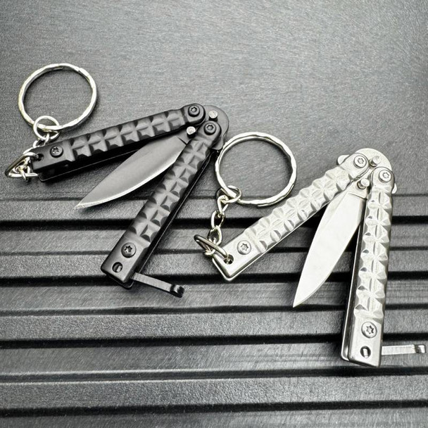 Quicky Keychain Butterfly Knife Mini Novelty Balisong Cool Gift