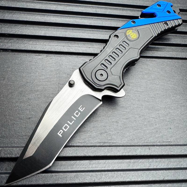  8" Rescue Pocket Knife (Firefighter, Police, EMT)