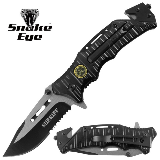 8.25" Sheriff Law Enforcement Rescue Pocket Knife