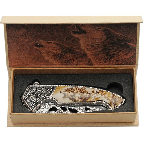 Wilderness Collectible Framelock Pocket Knife