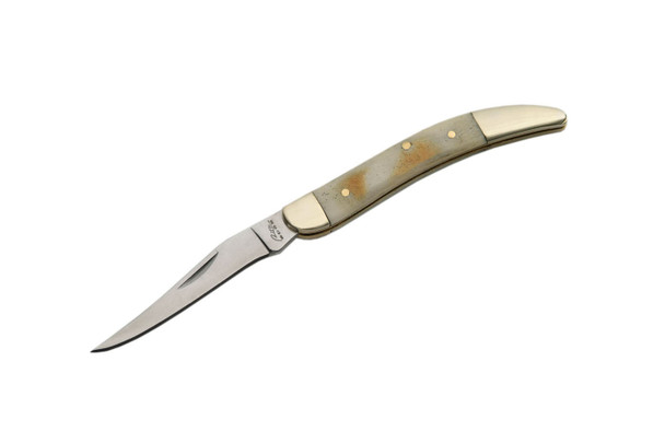 Rite Edge Bone Handle Toothpick Manual Folding Pocket Knife