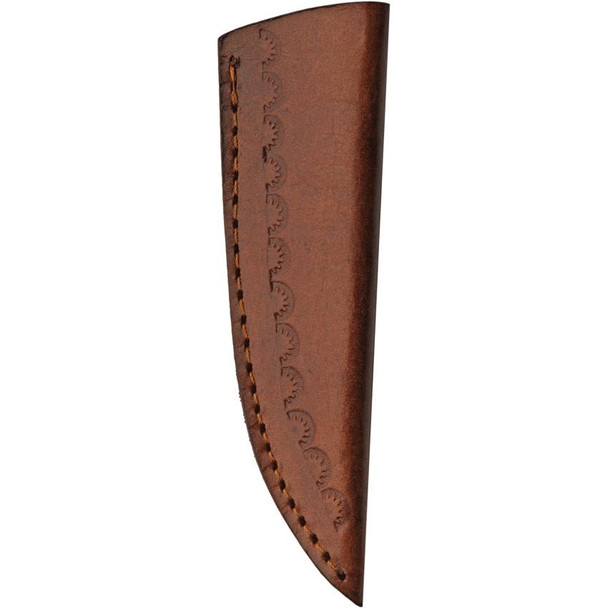 Trailing Point Woodsman Fixed Blade Knife Brown Wood Handles