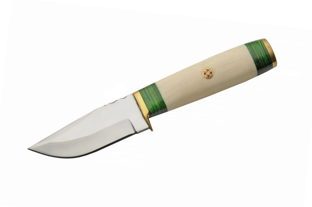 Green Mosiac Hunter Fixed Blade