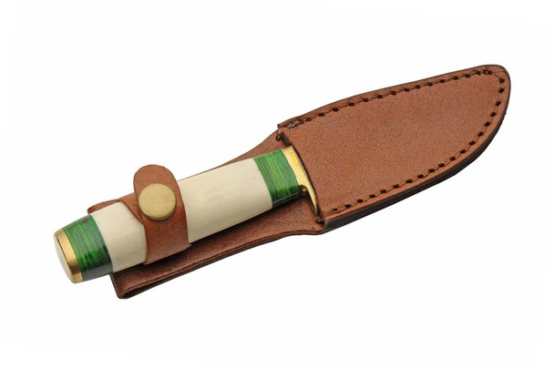 Green Mosiac Hunter Fixed Blade