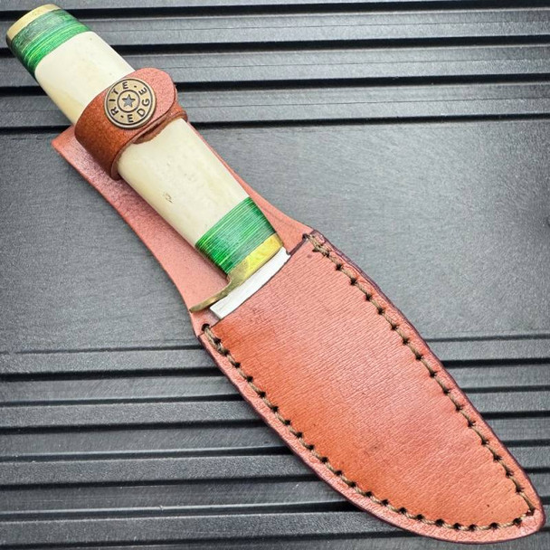 Green Mosiac Hunter Fixed Blade