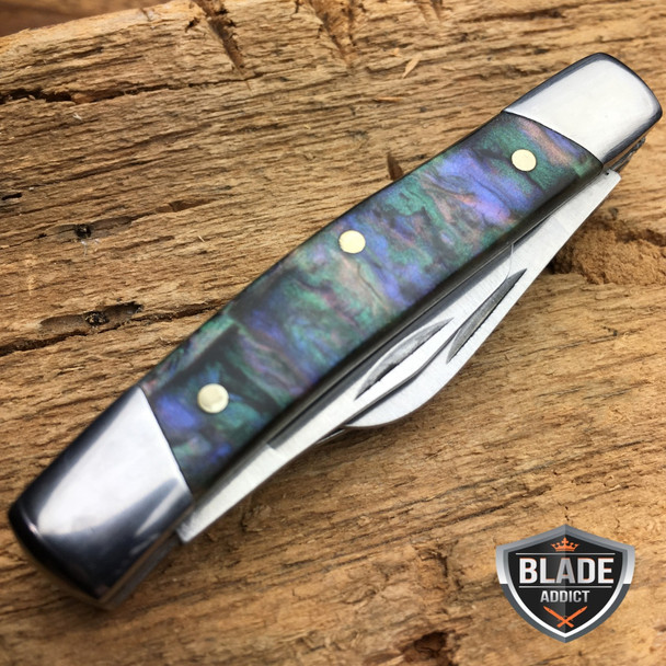 2.75" TRIO 3 BLADE STOCKMAN FOLDING POCKET KNIFE