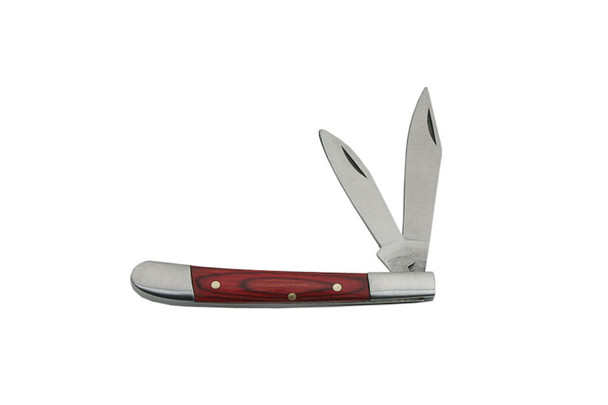 3" Mini Jack Mahogany Wood Folder - 2 Blade