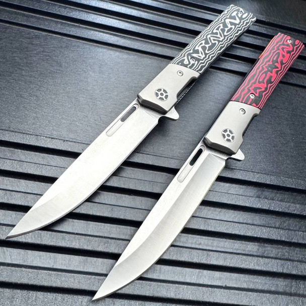D2 Ball Bearing Micarta Pocket Knife