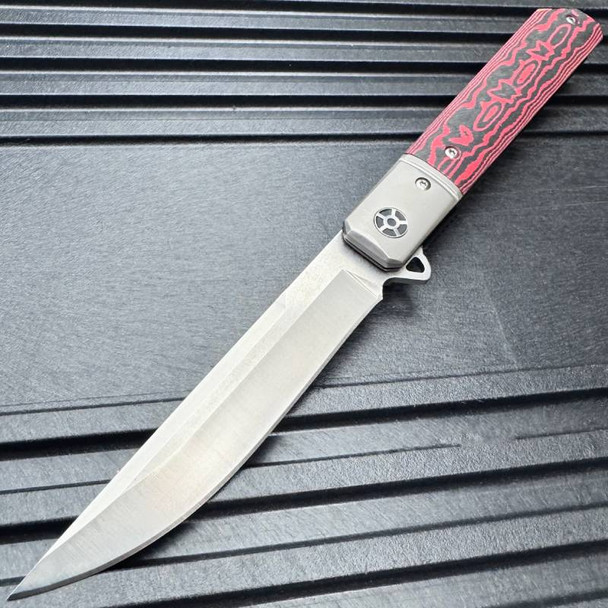 D2 Ball Bearing Micarta Folding Pocket Knife