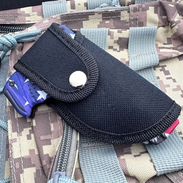 USA Flag Patriot Bald Eagle Folding Gun Style Spring Assisted Pocket Knife