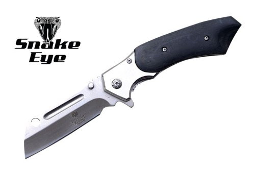 8" CLEAVER Blade Spring Assisted Pocket Knife