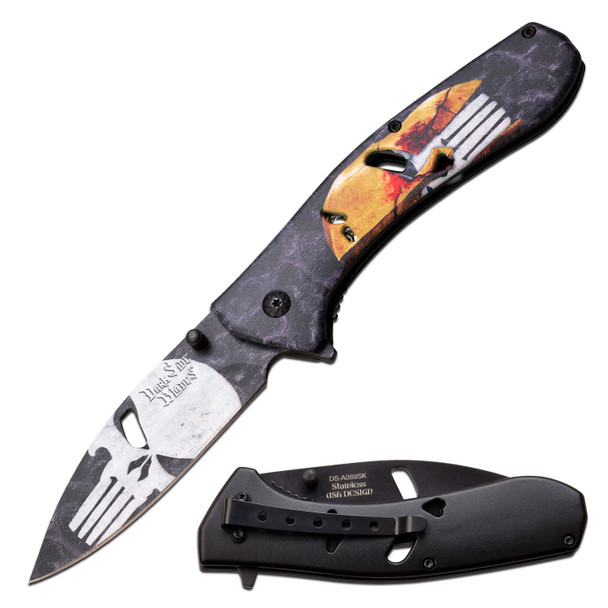 Dark Sides Punisher Spartan Pocket Knife