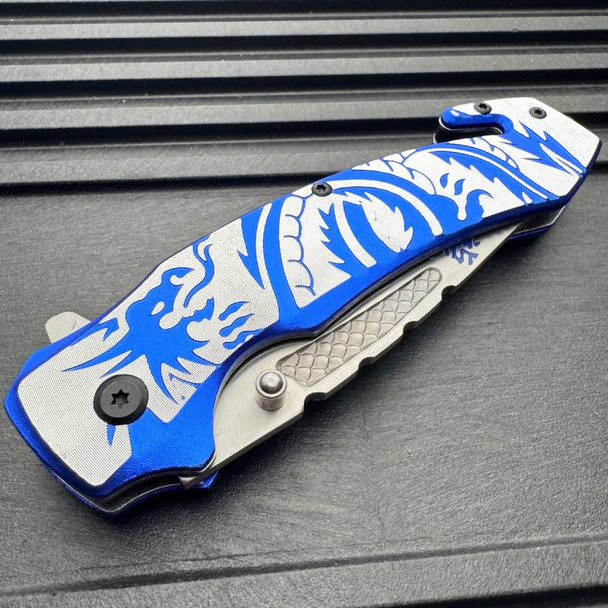 Snake Eye Dragon Rescue Pocket Knife