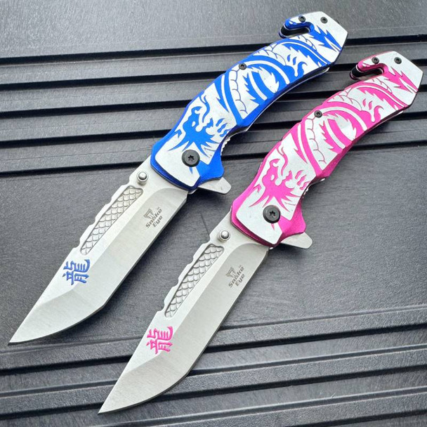 Snake Eye Dragon Rescue Pocket Knife