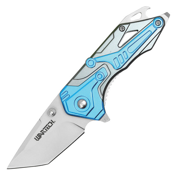 6.5" Wartech Spring Assisted Bottle Opener Pocket Knife