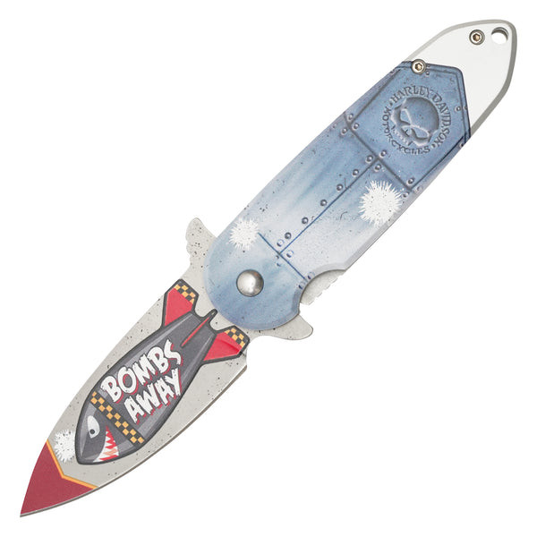 7.25" Military Shark Bomb Pocket Knife
