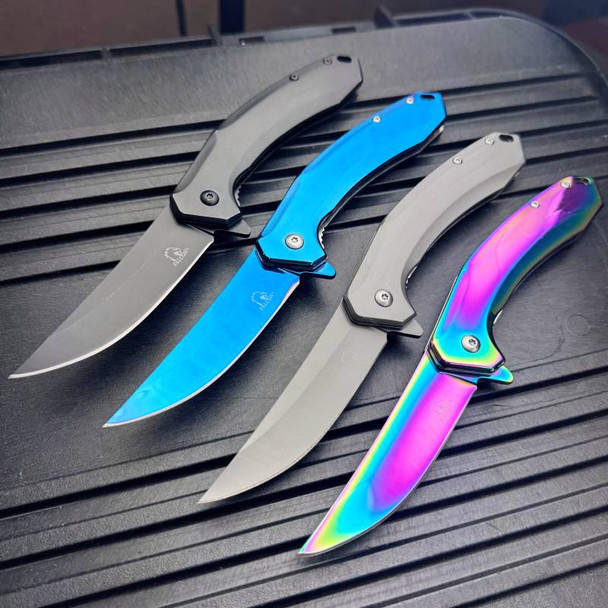 Falcon 8" EDC Everyday Carry Spring Assisted Pocket Knife