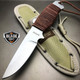 8" MTECH TACTICAL SURVIVAL Leather Hunting FIXED BLADE KNIFE Army Bowie w/ SHEATH