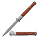 TAC FORCE 13" Extra Large Spring Assisted Open STILETTO HARDWOOD Pocket Knife