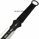 27" Ninja Sword Machete Throwing Knife Full Tang Tactical Blade Black Katana