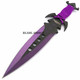 3Pc 7.5" Ninja Tactical Combat Kunai Throwing Knife Set w/Sheath PURPLE Hunting