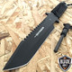 11" Hunting Tactical Combat Survival FIXED BLADE Knife w/ Firestarter Bowie