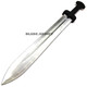 24" GLADIATOR GREEK Roman Dragon SWORD MACHETE Gladius Medieval w/ SHEATH SILVER