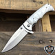 7" TAC FORCE PEARL Tactical Spring Assisted Open FOLDING BLADE Pocket Knife NEW