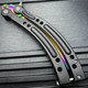 CSGO RAINBOW FADE Practice Knife Balisong Butterfly Tactical Combat Trainer