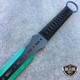 28" GREEN NINJA SWORD Full Tang Machete Tactical Blade Katana Throwing Knife NEW