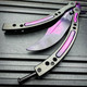 CSGO DOPPLER Practice Knife Balisong Butterfly Tactical Combat Trainer NEW