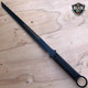 27" BLACK NINJA SWORD Full Tang Machete Tactical Blade Katana Throwing Knife NEW
