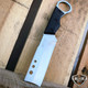 M-Tech 8" Tactical Razor Cleaver Fixed Blade Hunting Camping Survival Army Knife Silver