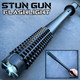 Tactical BAT Style LED Flashlight Heavy Duty Stun Gun LONG Aluminum Alloy Multi-Tool Self Defense