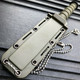 6" Military Tactical Kabai Combat Fixed Blade Survival Neck Knife w Chain Sheath