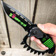 8.5" Spring Assisted Open Knuckle Pocket Knife Zombie Military Tactical 