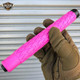 21" or 26" Solid Steel Tactical Expandable Baton Stick Self Defense w/ Nylon Pouch - Pink