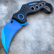 8" Military Karambit Claw Spring Assisted Camping Folding Open Pocket Knife
