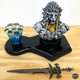 World Of Warcraft Desk Toy Mini Figure w/ Sword Orc Lich King Demon Lion NEW